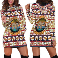 Sloth I'm Not Lazy I'm Energy Efficient Christmas Hoodie Dress Xmas Holiday Patterns - Wonder Print Shop