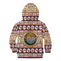 Sloth I'm Not Lazy I'm Energy Efficient Christmas Kid Hoodie Xmas Holiday Patterns - Wonder Print Shop