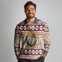Sloth I'm Not Lazy I'm Energy Efficient Christmas Long Sleeve Polo Shirt Xmas Holiday Patterns - Wonder Print Shop
