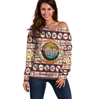 Sloth I'm Not Lazy I'm Energy Efficient Christmas Off Shoulder Sweater Xmas Holiday Patterns - Wonder Print Shop