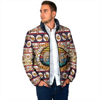 Sloth I'm Not Lazy I'm Energy Efficient Christmas Padded Jacket Xmas Holiday Patterns - Wonder Print Shop