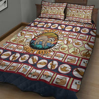 Sloth I'm Not Lazy I'm Energy Efficient Christmas Quilt Bed Set Xmas Holiday Patterns - Wonder Print Shop