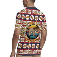 Sloth I'm Not Lazy I'm Energy Efficient Christmas Rugby Jersey Xmas Holiday Patterns - Wonder Print Shop