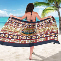 Sloth I'm Not Lazy I'm Energy Efficient Christmas Sarong Xmas Holiday Patterns - Wonder Print Shop