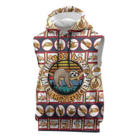 Sloth I'm Not Lazy I'm Energy Efficient Christmas Sleeveless Hoodie Xmas Holiday Patterns - Wonder Print Shop