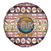 Sloth I'm Not Lazy I'm Energy Efficient Christmas Spare Tire Cover Xmas Holiday Patterns - Wonder Print Shop