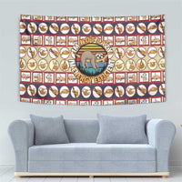 Sloth I'm Not Lazy I'm Energy Efficient Christmas Tapestry Xmas Holiday Patterns - Wonder Print Shop