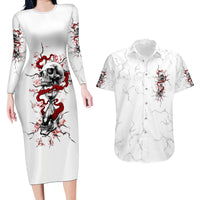 If You Got My Back In The Darkest Hours Couples Matching Long Sleeve Bodycon Dress and Hawaiian Shirt - Wonder Print Shop