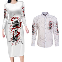 If You Got My Back In The Darkest Hours Couples Matching Long Sleeve Bodycon Dress and Long Sleeve Button Shirt - Wonder Print Shop