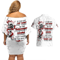 If You Got My Back In The Darkest Hours Couples Matching Off Shoulder Short Dress and Hawaiian Shirt - Wonder Print Shop