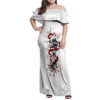 If You Got My Back In The Darkest Hours Family Matching Off Shoulder Maxi Dress and Hawaiian Shirt - Wonder Print Shop