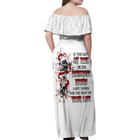 If You Got My Back In The Darkest Hours Family Matching Off Shoulder Maxi Dress and Hawaiian Shirt - Wonder Print Shop