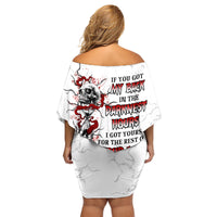 If You Got My Back In The Darkest Hours Family Matching Off Shoulder Short Dress and Hawaiian Shirt - Wonder Print Shop