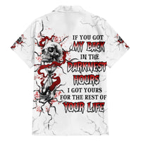 If You Got My Back In The Darkest Hours Family Matching Short Sleeve Bodycon Dress and Hawaiian Shirt - Wonder Print Shop