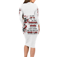 If You Got My Back In The Darkest Hours Long Sleeve Bodycon Dress - Wonder Print Shop