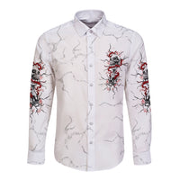 If You Got My Back In The Darkest Hours Long Sleeve Button Shirt - Wonder Print Shop