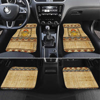 Aker Ancient Egyptian Car Mats with Hieroglyphic Pattern, Pyramid Symbol, and Twin Lion Guardians Motif - Wonder Print Shop