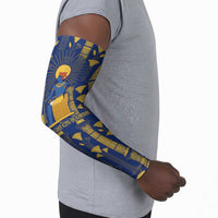 Amun Arm Sleeves Ancient Egyptian Hieroglyphic, Pharaoh and Scarab - Wonder Print Shop