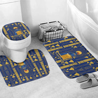 Amun Bathroom Set Ancient Egyptian Hieroglyphic, Pharaoh and Scarab - Wonder Print Shop