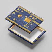 Amun Canvas Wall Art Ancient Egyptian Hieroglyphic, Pharaoh and Scarab - Wonder Print Shop