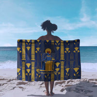 Amun Sarong Ancient Egyptian Hieroglyphic, Pharaoh and Scarab - Wonder Print Shop