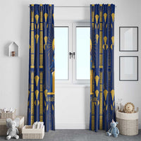 Amun Window Curtain Ancient Egyptian Hieroglyphic, Pharaoh and Scarab - Wonder Print Shop