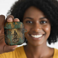 Anubis AirPods Case Ancient Egyptian Aged Papyrus, Scales of Justice, and Egyptian Hieroglyph - Wonder Print Shop