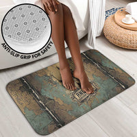 Anubis Bathroom Set Ancient Egyptian Aged Papyrus, Scales of Justice, and Egyptian Hieroglyph - Wonder Print Shop