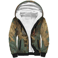 Anubis Sherpa Hoodie Ancient Egyptian Aged Papyrus, Scales of Justice, and Egyptian Hieroglyph - Wonder Print Shop