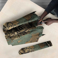 Anubis Umbrella Ancient Egyptian Aged Papyrus, Scales of Justice, and Egyptian Hieroglyph - Wonder Print Shop