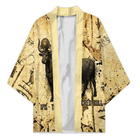 Apis Kimono Ancient Egyptian Papyrus Map, Egyptian Crown Bull Illustration - Wonder Print Shop
