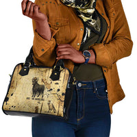 Apis Shoulder Handbag Ancient Egyptian Papyrus Map, Egyptian Crown Bull Illustration - Wonder Print Shop