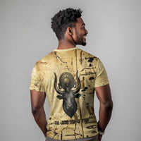 Apis T shirt Ancient Egyptian Papyrus Map, Egyptian Crown Bull Illustration - Wonder Print Shop