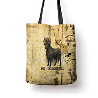 Apis Tote Bag Ancient Egyptian Papyrus Map, Egyptian Crown Bull Illustration - Wonder Print Shop
