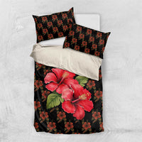 Uganda Bedding Set with Hibiscus Flower Pattern and The Pearl of Africa Text