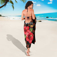 Uganda Sarong with Hibiscus Flower Pattern and The Pearl of Africa Text