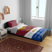 Latvia Bedding Set with Three Stars Design and Traditional Pattern Details