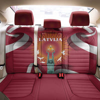 Latvia Back Car Seat Cover with Freedom Monument and Doves Graphic – 18 November 1918 Design