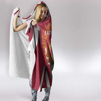 Latvia Hooded Blanket with Freedom Monument and Doves Graphic – 18 November 1918 Design