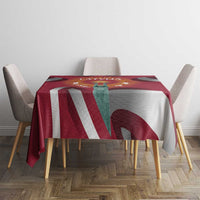 Latvia Tablecloth with Freedom Monument and Doves Graphic – 18 November 1918 Design