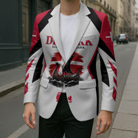 Personalized Denmark Viking Heritage Blazer Nordic Nyhavn Cityscape With Grunge Flag And Longship Art