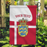 Personalized Denmark Coat Of Arms Garden Flag Danish Flag Heritage Graphic With Crown Symbolism