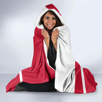 Personalized Denmark Coat Of Arms Hooded Blanket Danish Flag Heritage Graphic With Crown Symbolism