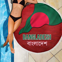 Bangladesh Beach Blanket with National Flag Design and Bengali Script