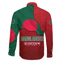 Bangladesh Family Matching Short Sleeve Bodycon Dress and Hawaiian Shirt with National Flag Design and Bengali Script