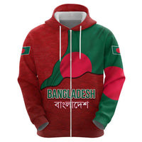 Bangladesh Hoodie with National Flag Design and Bengali Script