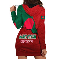 Bangladesh Hoodie Dress with National Flag Design and Bengali Script