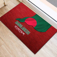 Bangladesh Rubber Doormat with National Flag Design and Bengali Script
