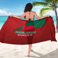 Bangladesh Sarong with National Flag Design and Bengali Script