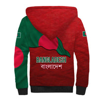 Bangladesh Sherpa Hoodie with National Flag Design and Bengali Script